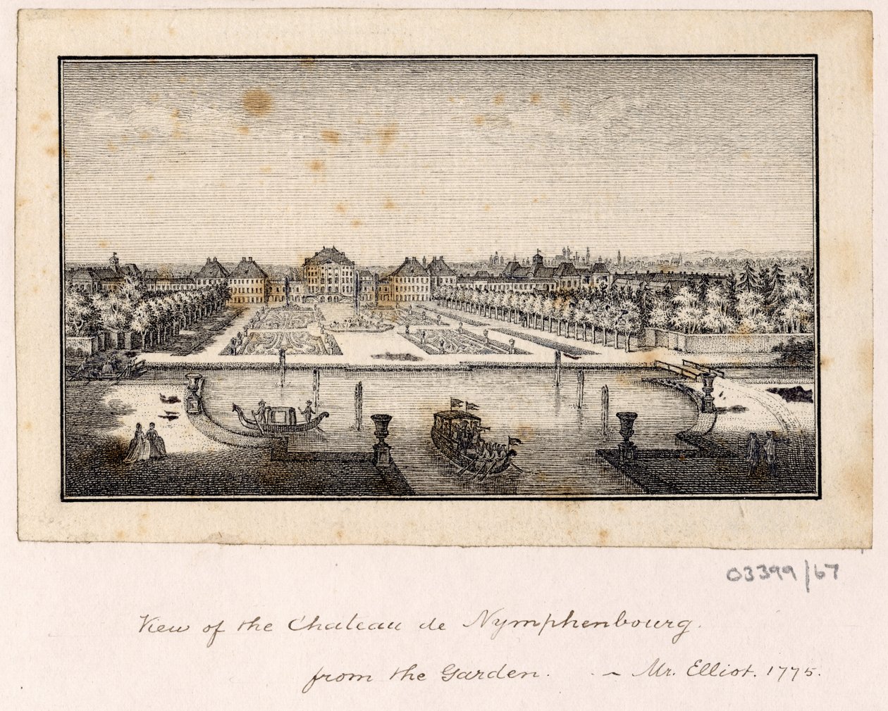Seria szkiców, widoków w Wielkiej Brytanii, na kontynencie iw Ameryce 1772-1778 (rysunek) autorstwa British School