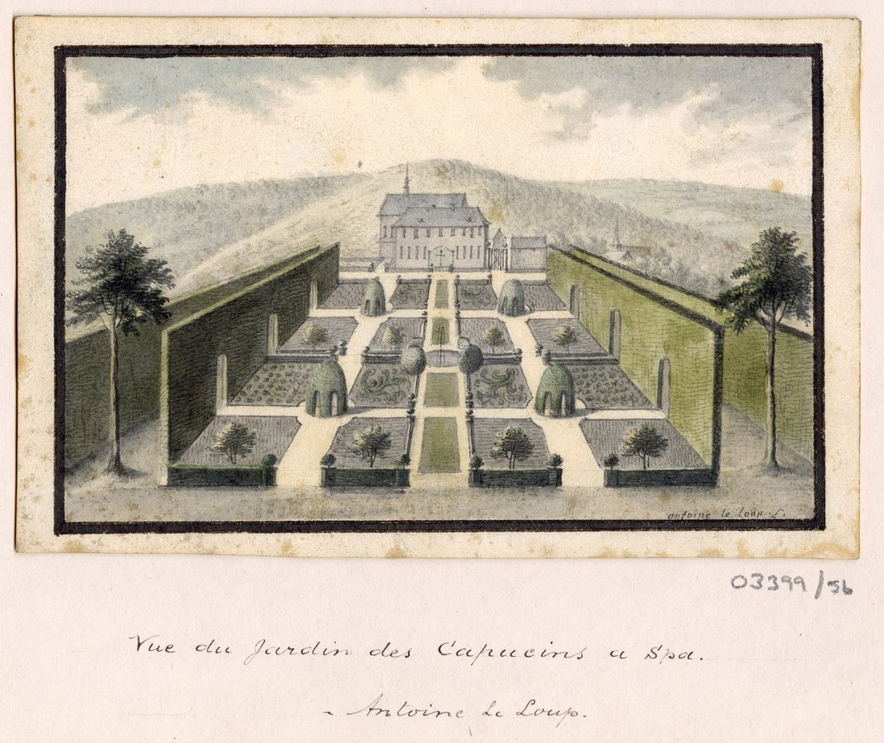 Cykl szkiców, widoków w Wielkiej Brytanii, na kontynencie iw Ameryce 1772-1778 (akwarela) autorstwa British School