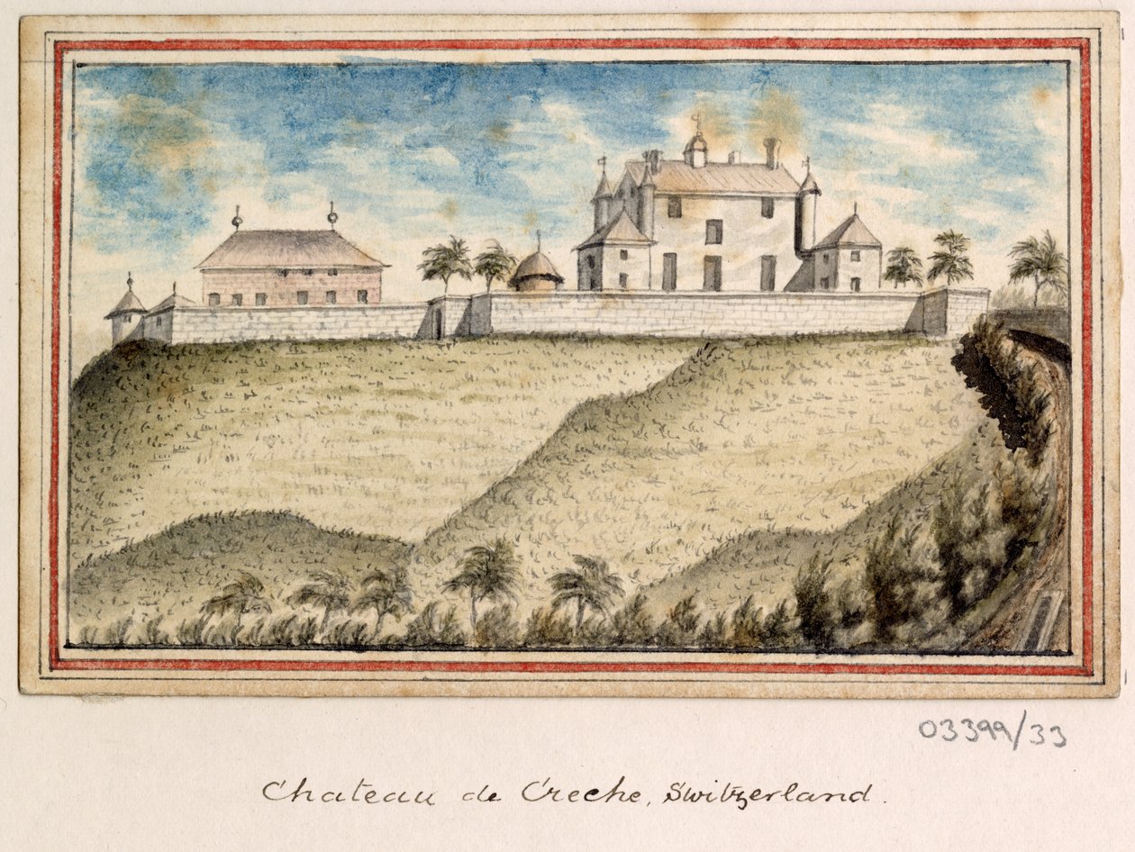Uma série de esboços, vistas na Grã-Bretanha, no continente e na América 1772-1778 (aquarela) polonês autorstwa British School