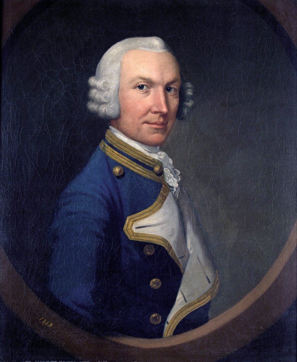 Kapitan William Holburne, 1753 autorstwa British School