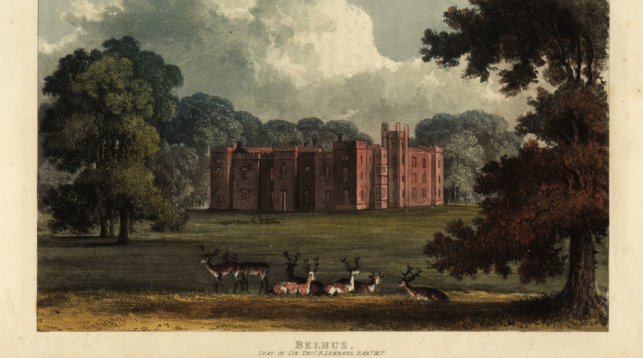 Clumber Park, Nottinghamshire, siedziba księcia Newcastle autorstwa British School