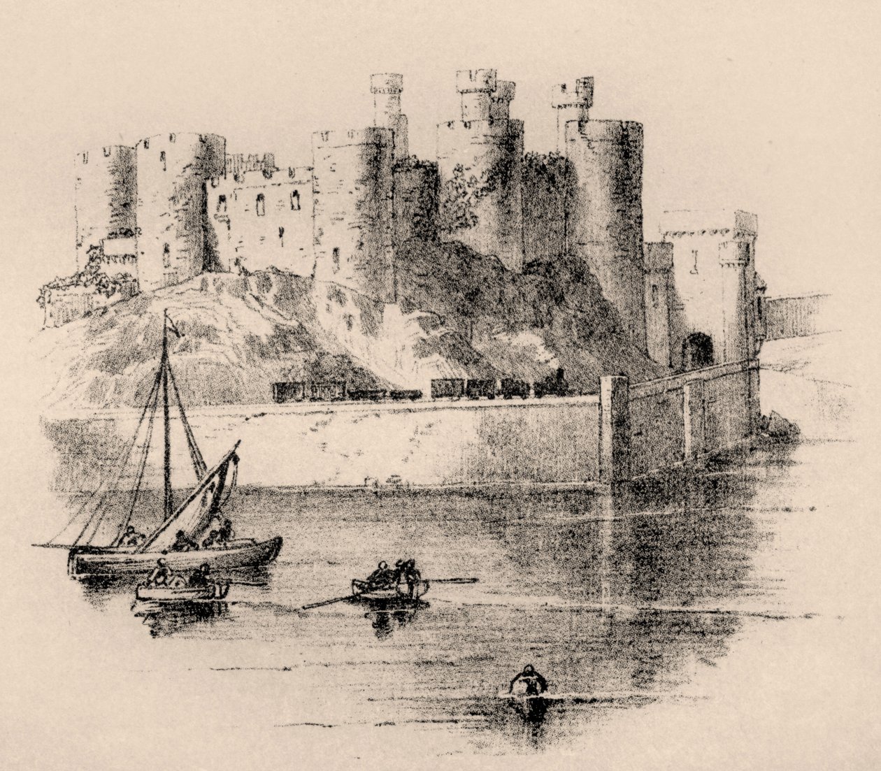 Zamek Conwy autorstwa British School