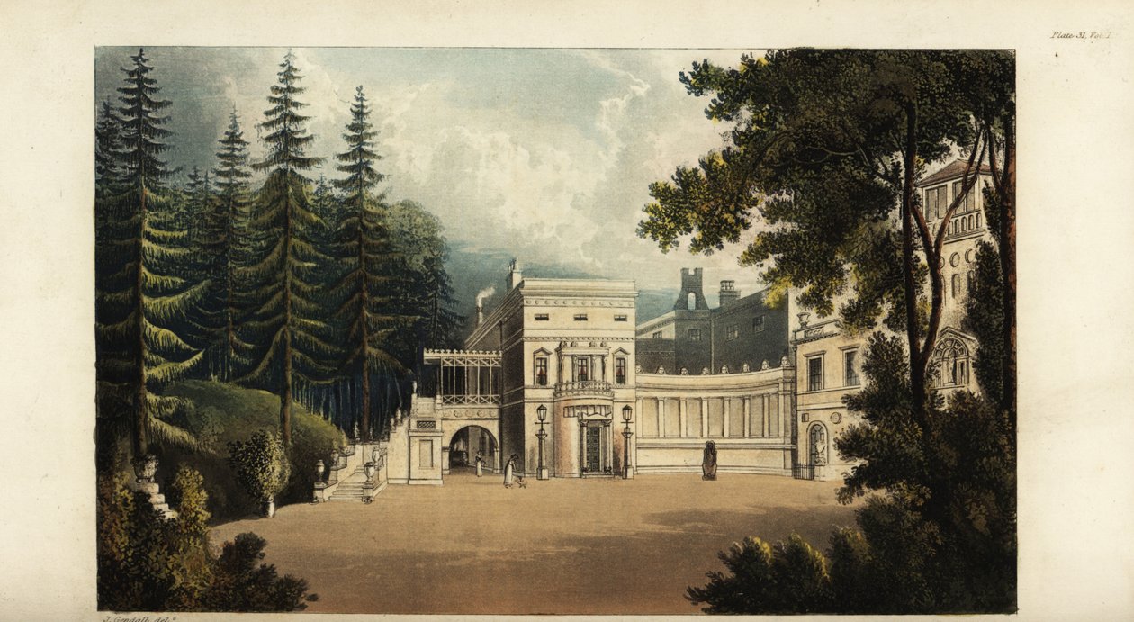 Deepdene, Surrey, siedziba bankiera Thomasa Hope autorstwa British School