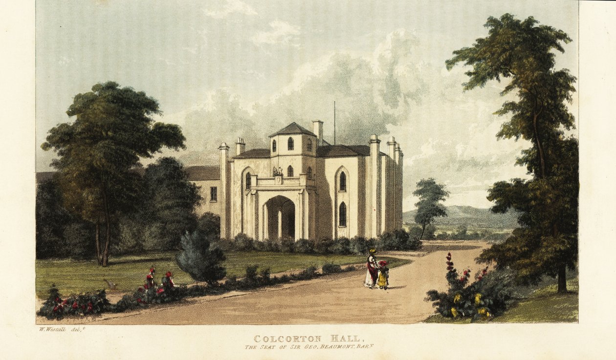 Enmore Castle, Somerset, siedziba 3. hrabiego Egmont autorstwa British School