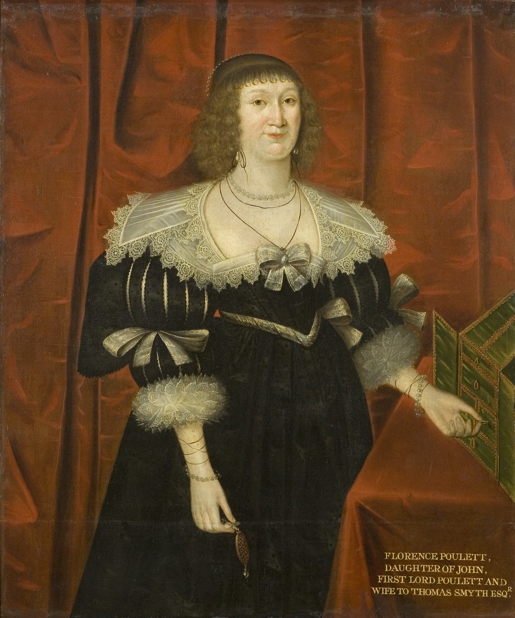 Florence Poulett, żona Thomasa Smytha, ok. 1640 (olej na płótnie) autorstwa British School