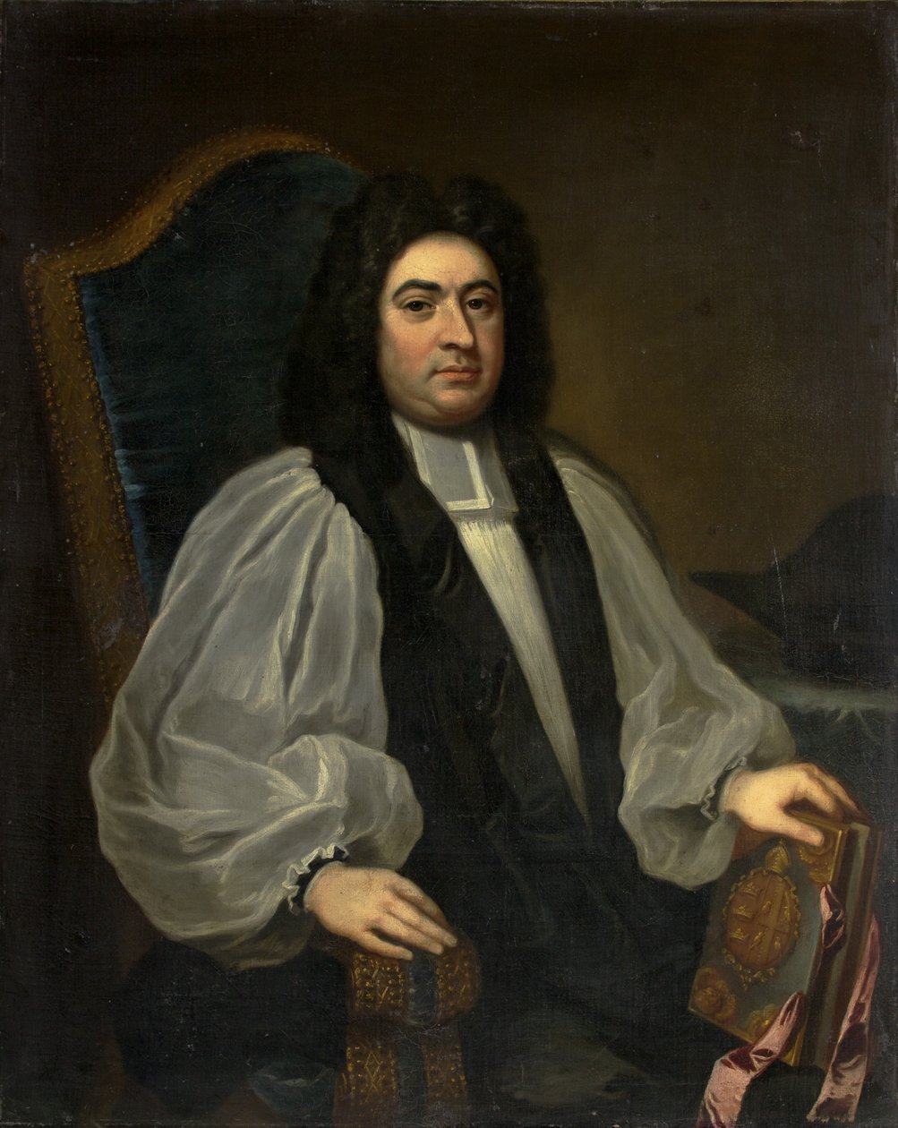 George Smallbridge, 22. biskup Bristolu, c.1715-19 (olej na płótnie) autorstwa British School