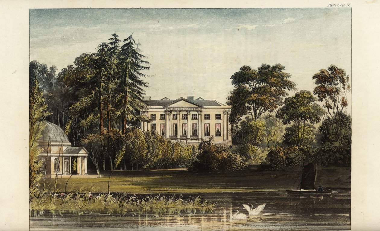 Hampton House lub Garrick’s Villa, Richmond nad Tamizą autorstwa British School