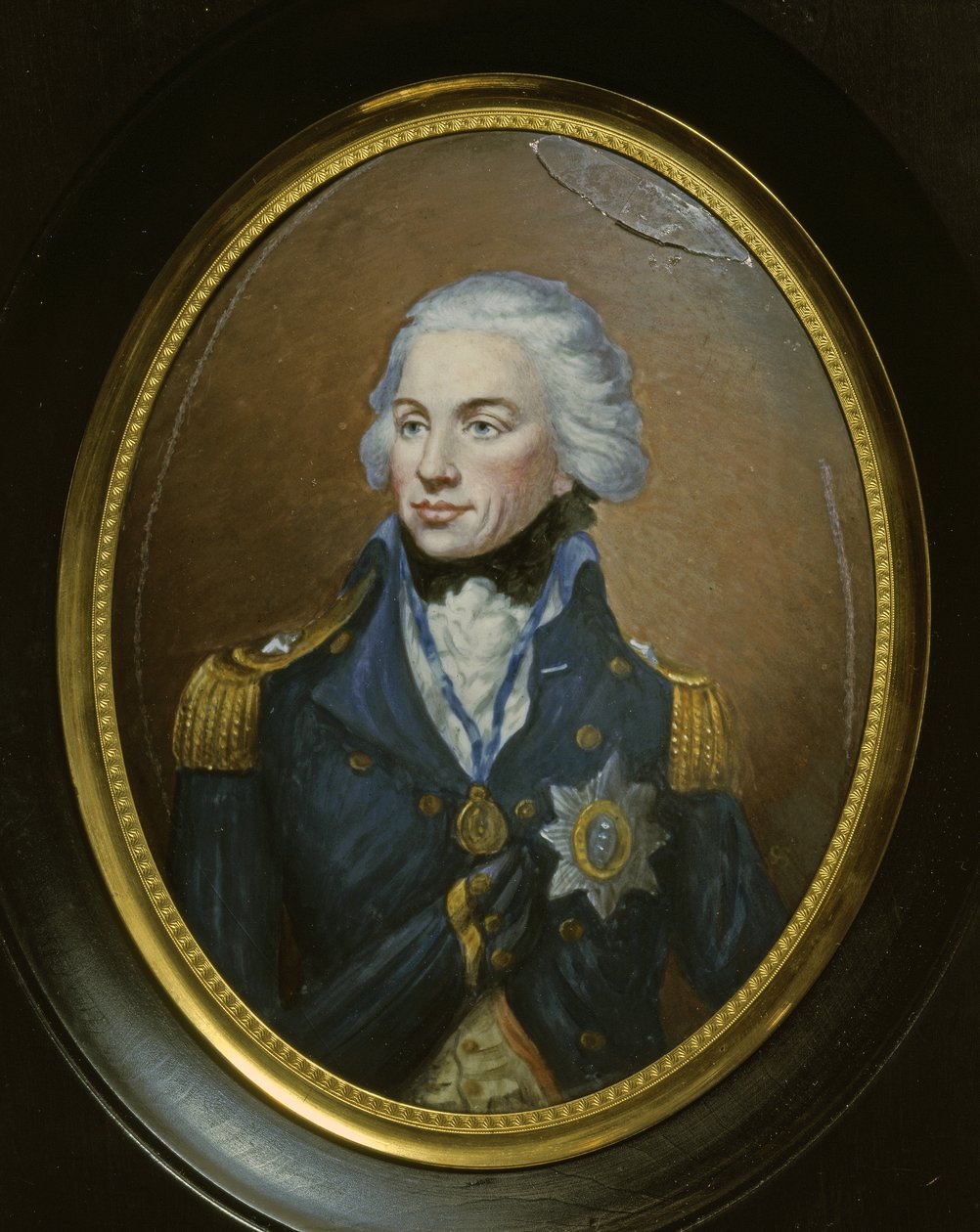LORD NELSON Horatio, admirał (1758-1805) Miniaturowy portret. autorstwa British School