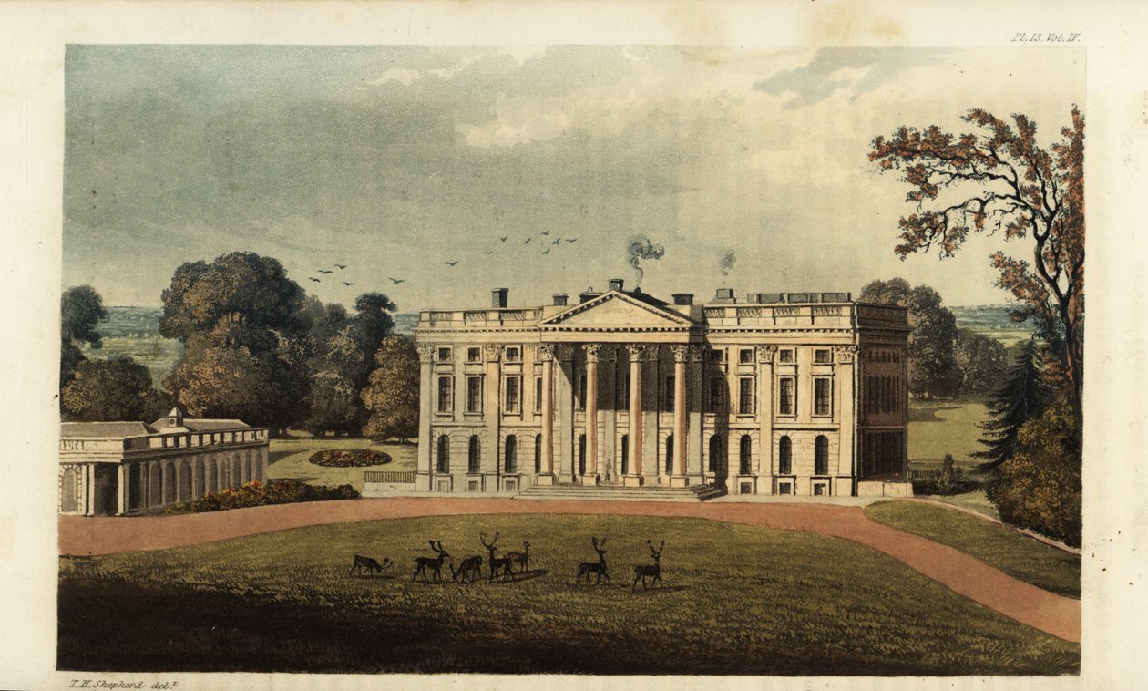 Mount Edgcumbe, Kornwalia, siedziba Richarda Edgcumbe autorstwa British School