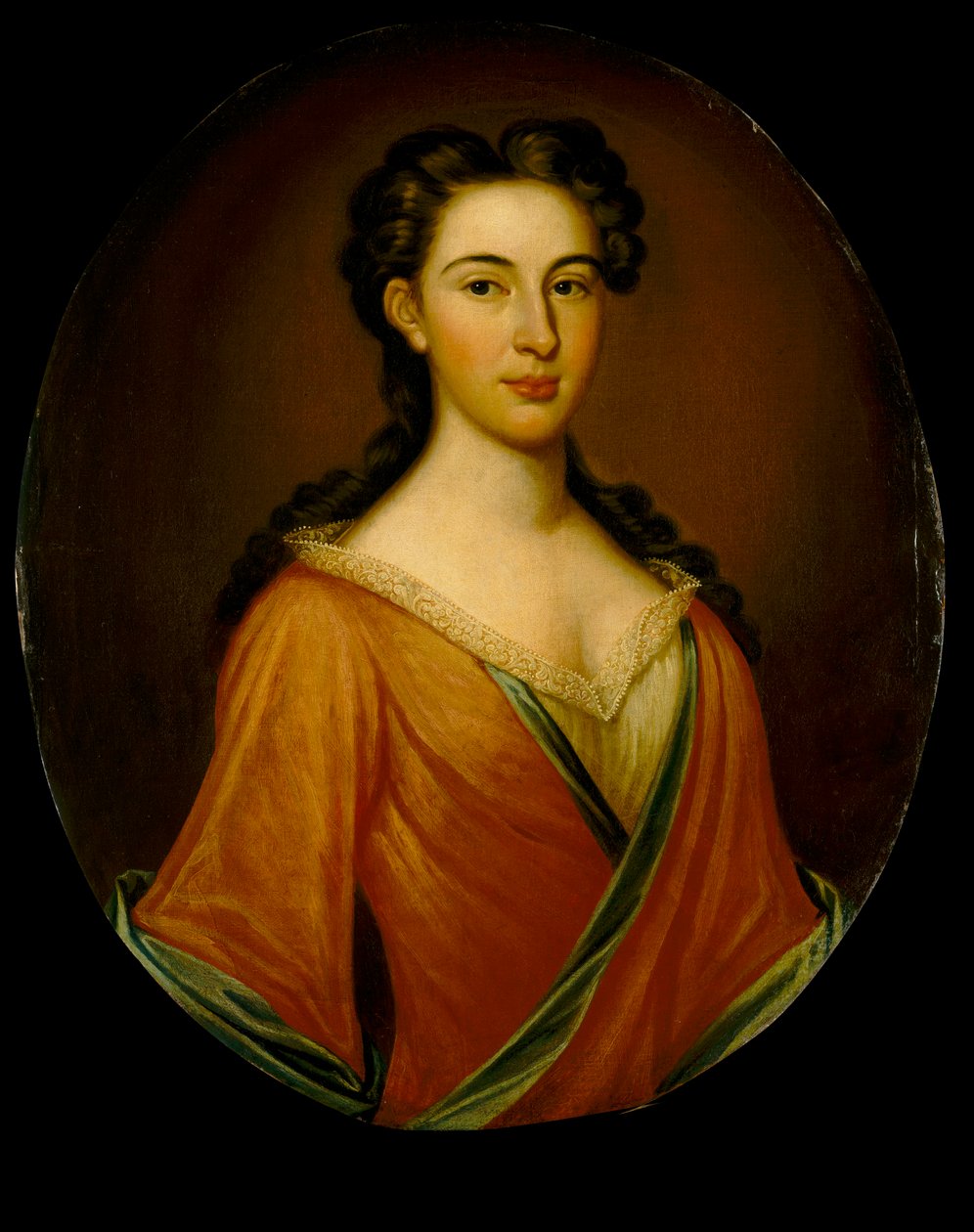 Pani Edmunda Nelson (1698-1789), ok. 1720 (olej na płótnie) autorstwa British School