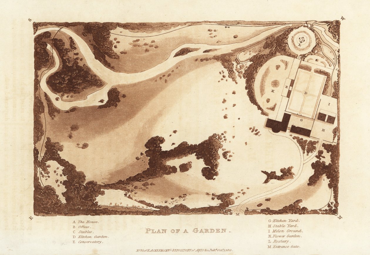 Plan ogrodu do okazałego domu autorstwa British School