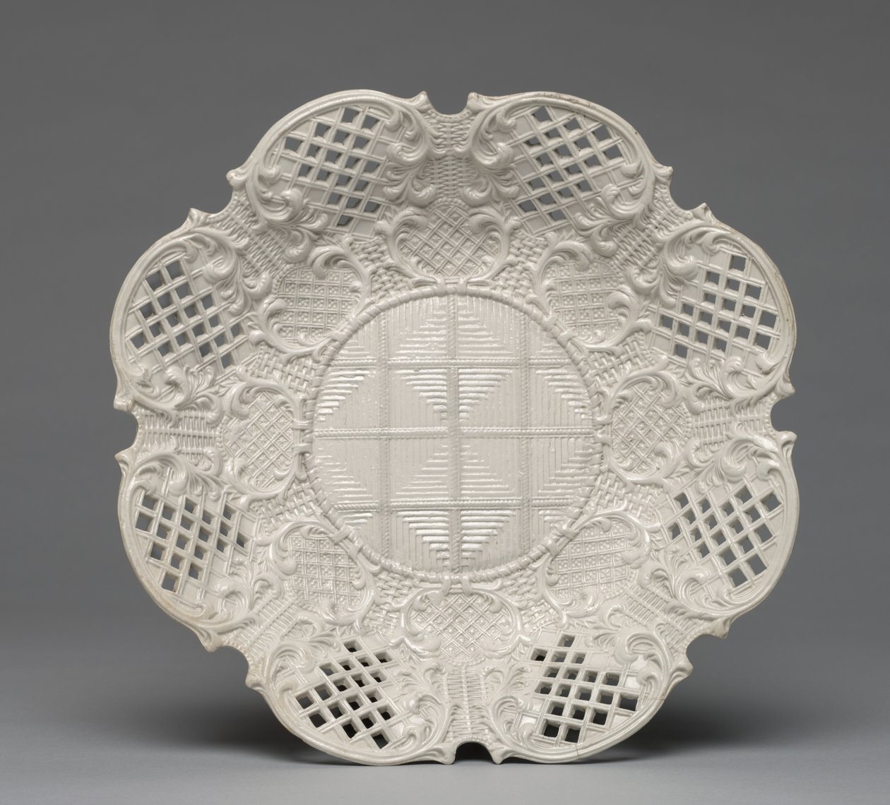 Płyta, wyprodukowana przez fabrykę Staffordshire w Anglii, ok. 1760 autorstwa British School