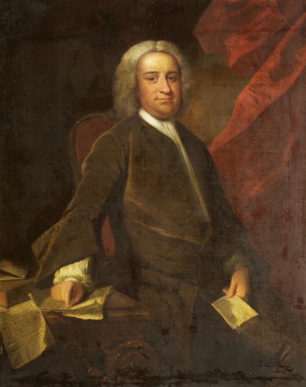 Portret Harforda Lloyda (olej na płótnie) autorstwa British School