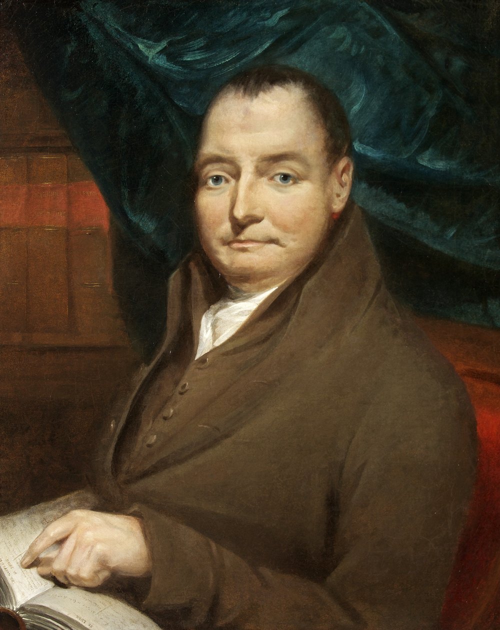 Portret Johna Birtilla, ok. 1800 (olej na płótnie) autorstwa British School