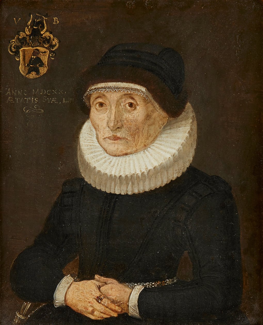 Portret damy (olej na pokładzie) autorstwa British School