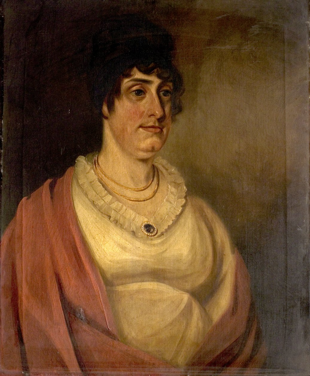 Portret damy (olej na płótnie) autorstwa British School