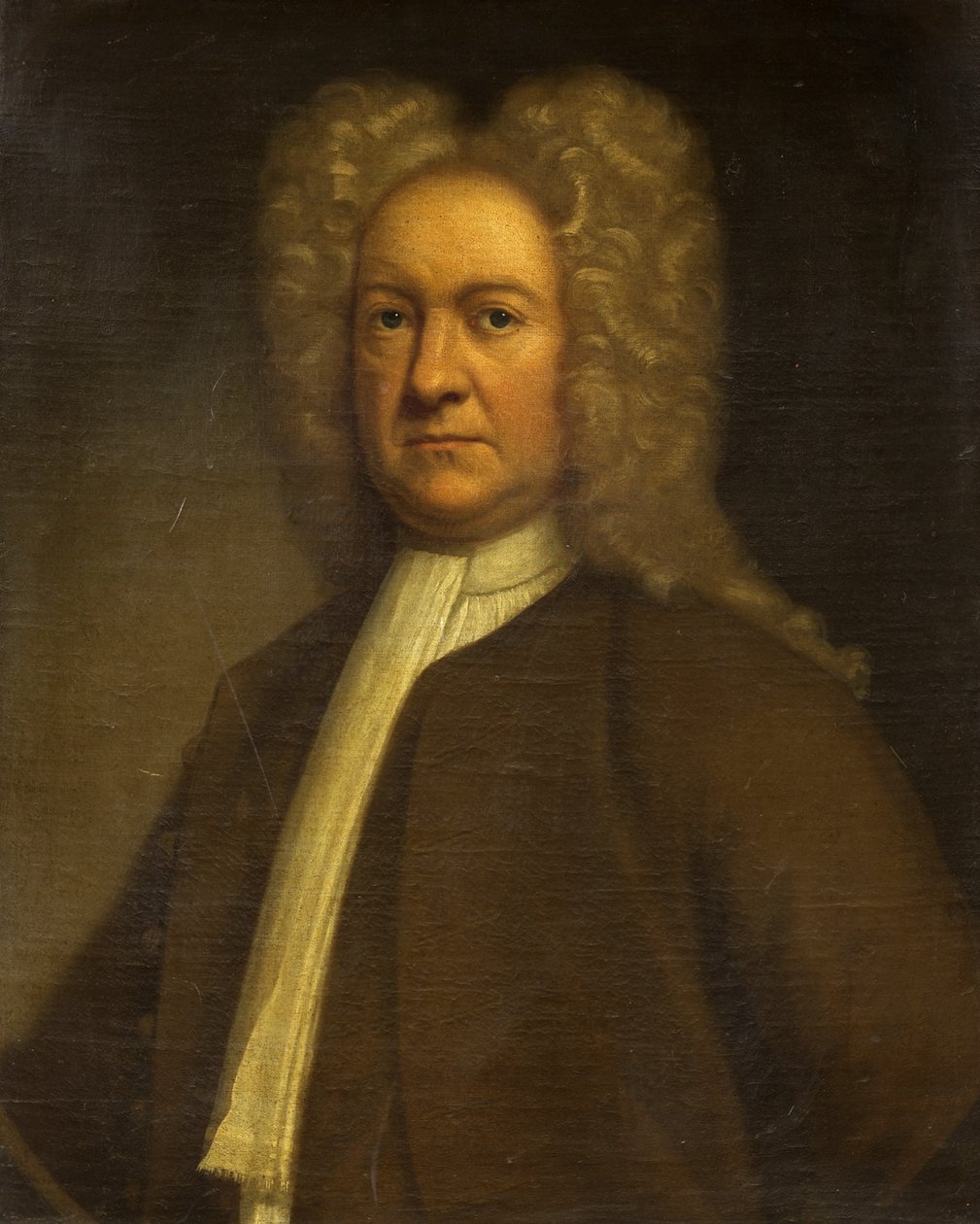 Portret mężczyzny, ok. 1750 (olej na płótnie) autorstwa British School