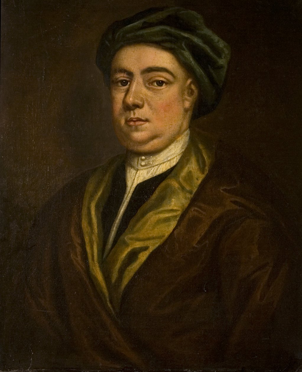 Portret nieznanego dżentelmena (kiedyś mówiono, że to autoportret Hogartha), lata 30. XX w. autorstwa British School