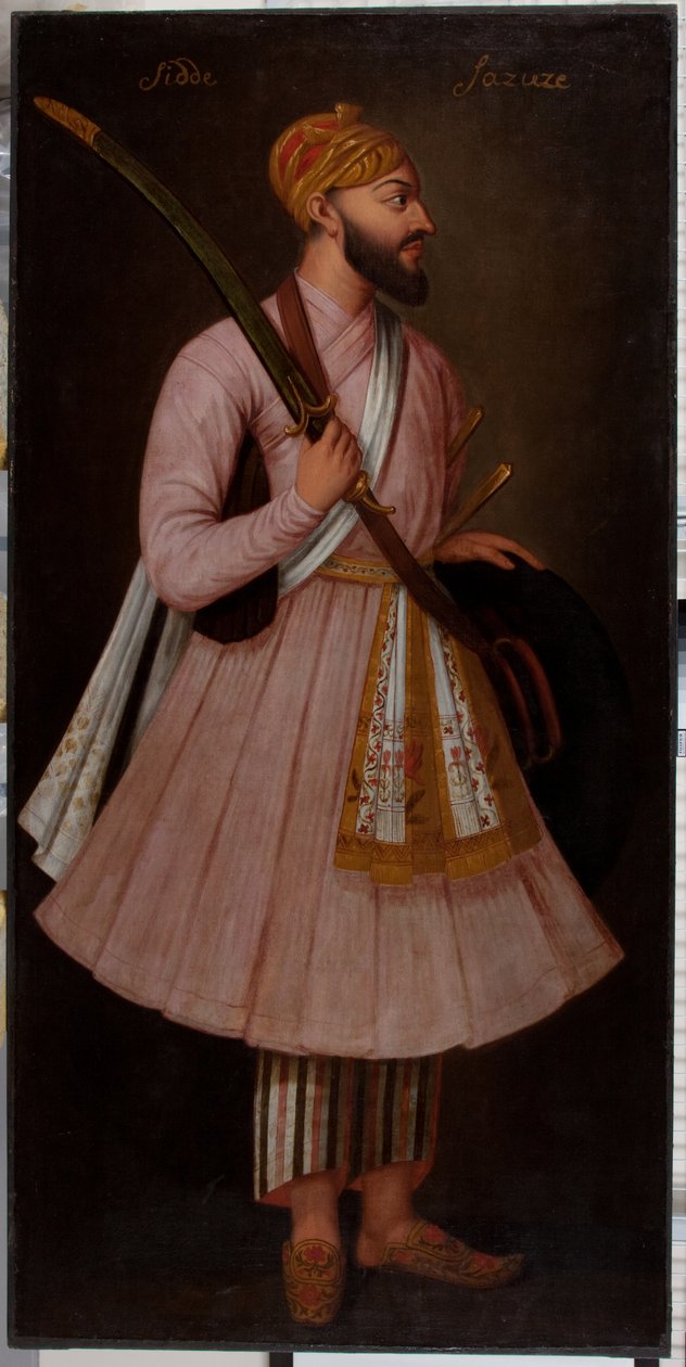 Sidde Sazuze (olej na płótnie) autorstwa British School