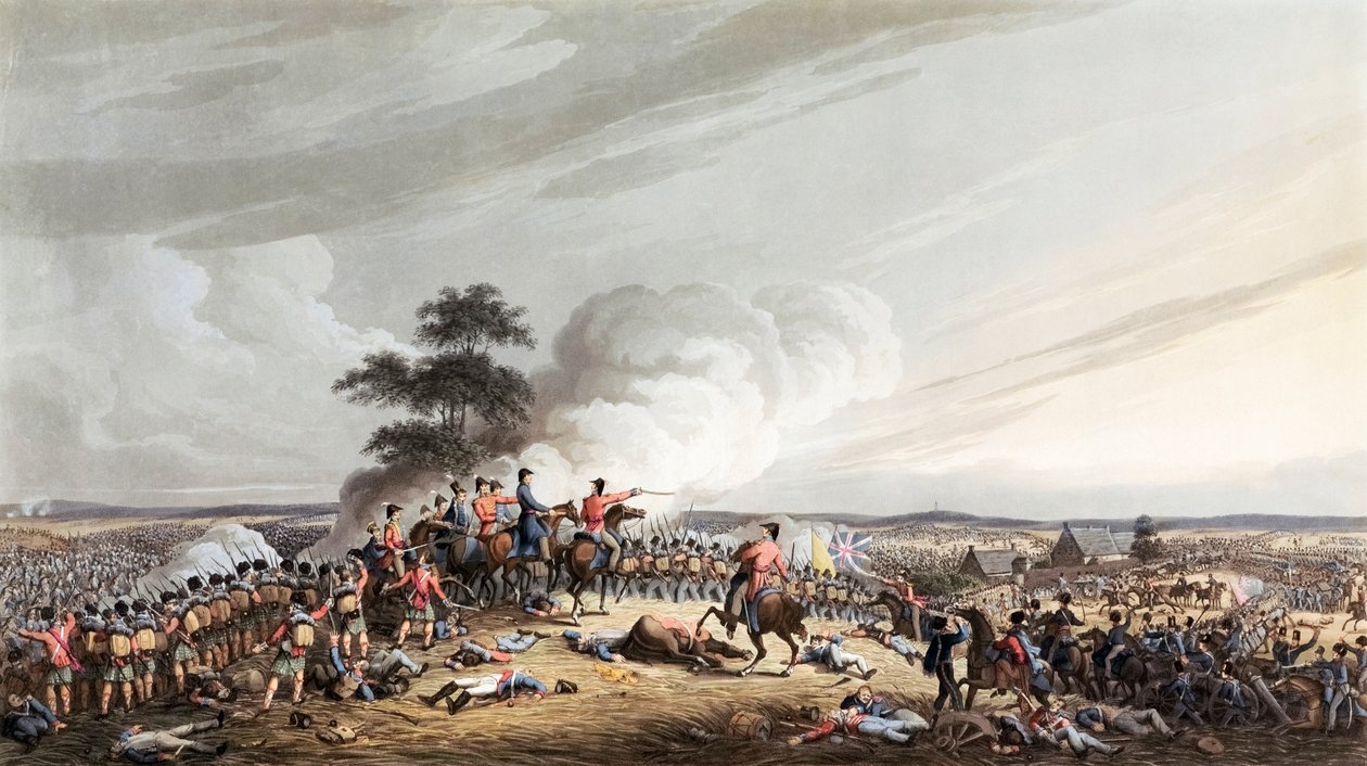 Bitwa pod Waterloo, 18 czerwca autorstwa British School