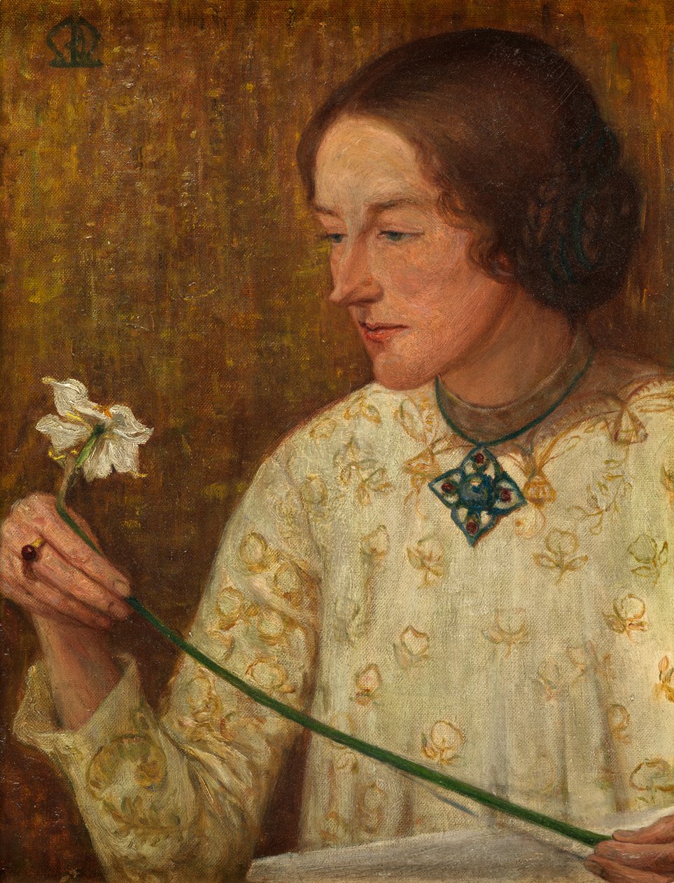 Narcyz (olej na płótnie) autorstwa British School