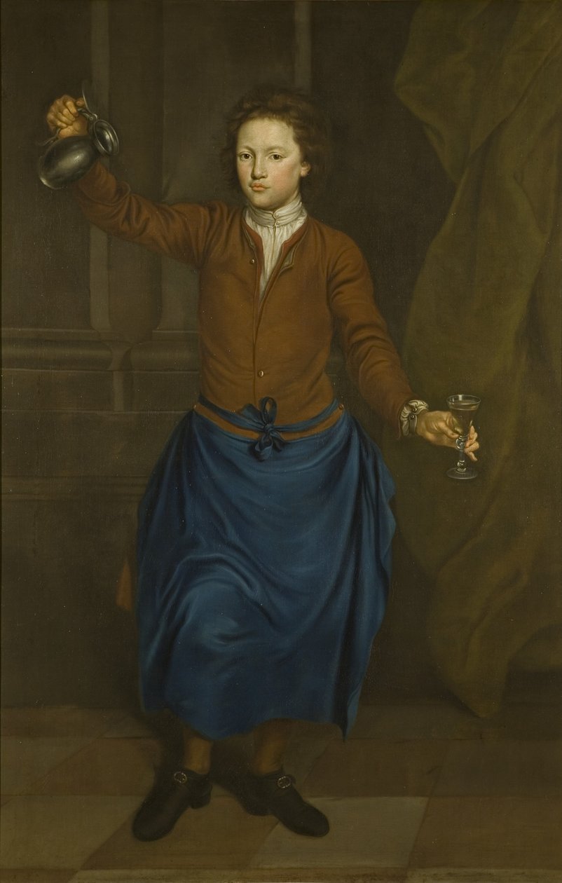 Garnek, ok. 1720 (olej na płótnie) autorstwa British School