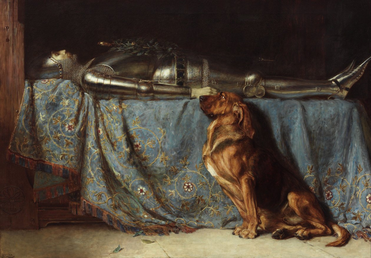 Requiescat autorstwa Briton Riviere