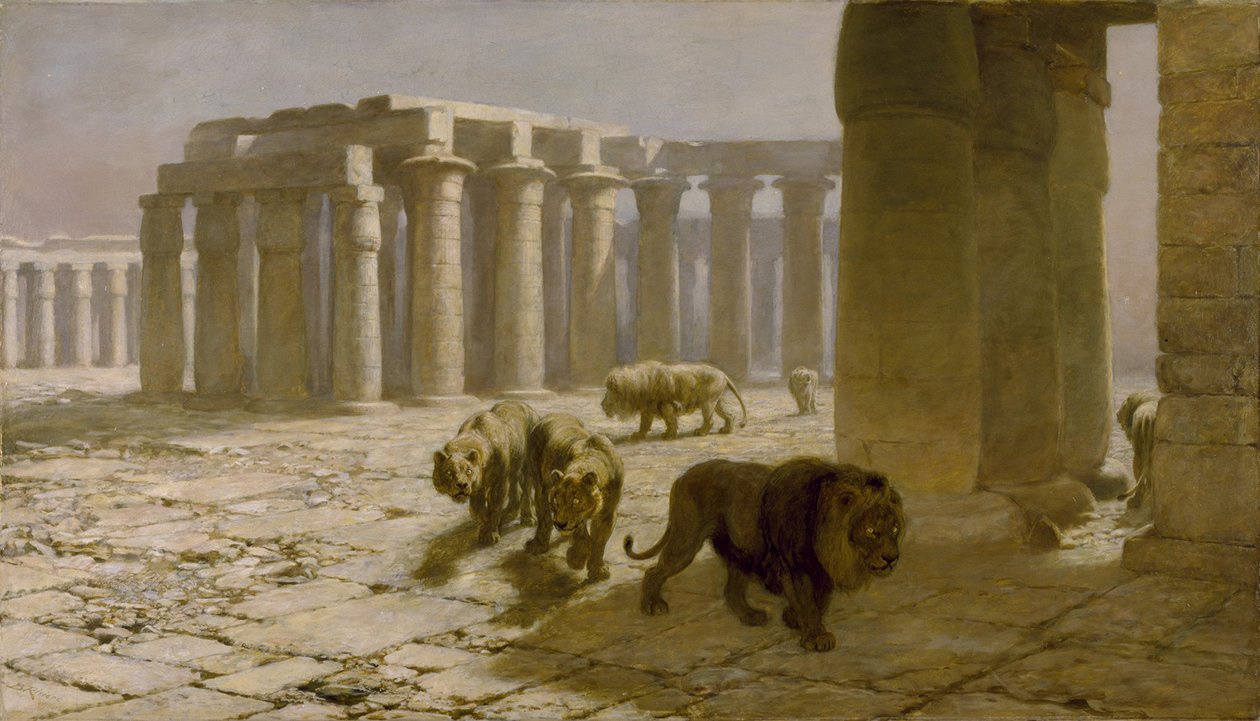 Syria, Nocna Straż, 1880 autorstwa Briton Riviere