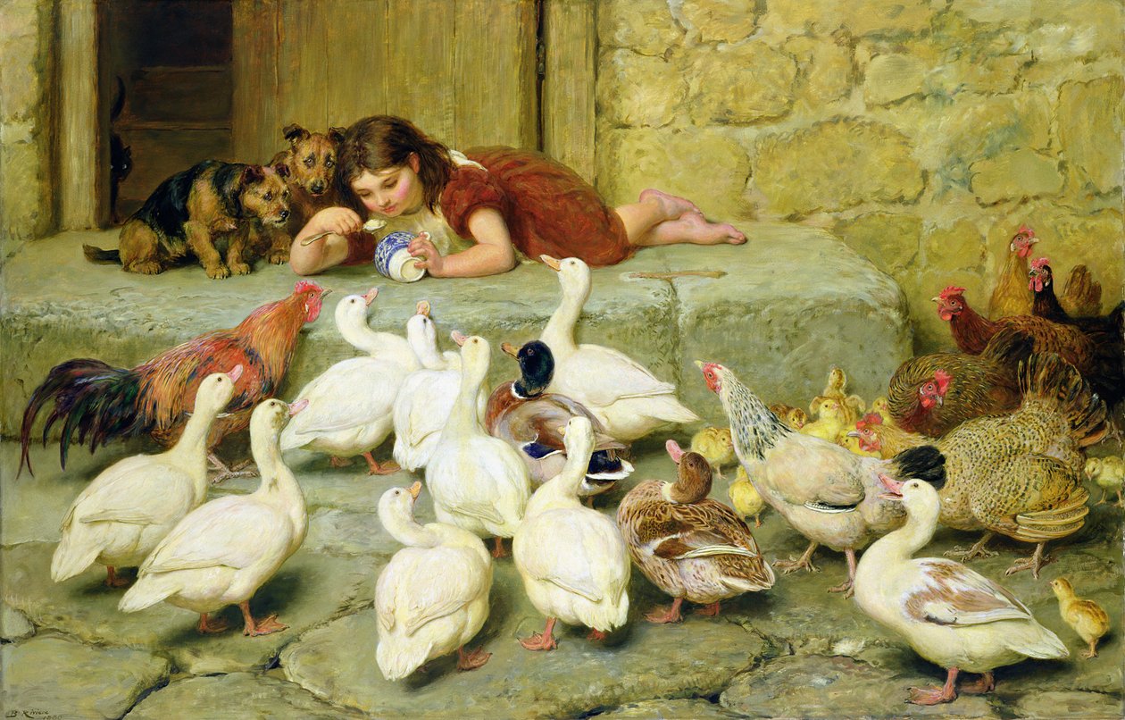 Ostatnia łyżka, 1880 autorstwa Briton Riviere