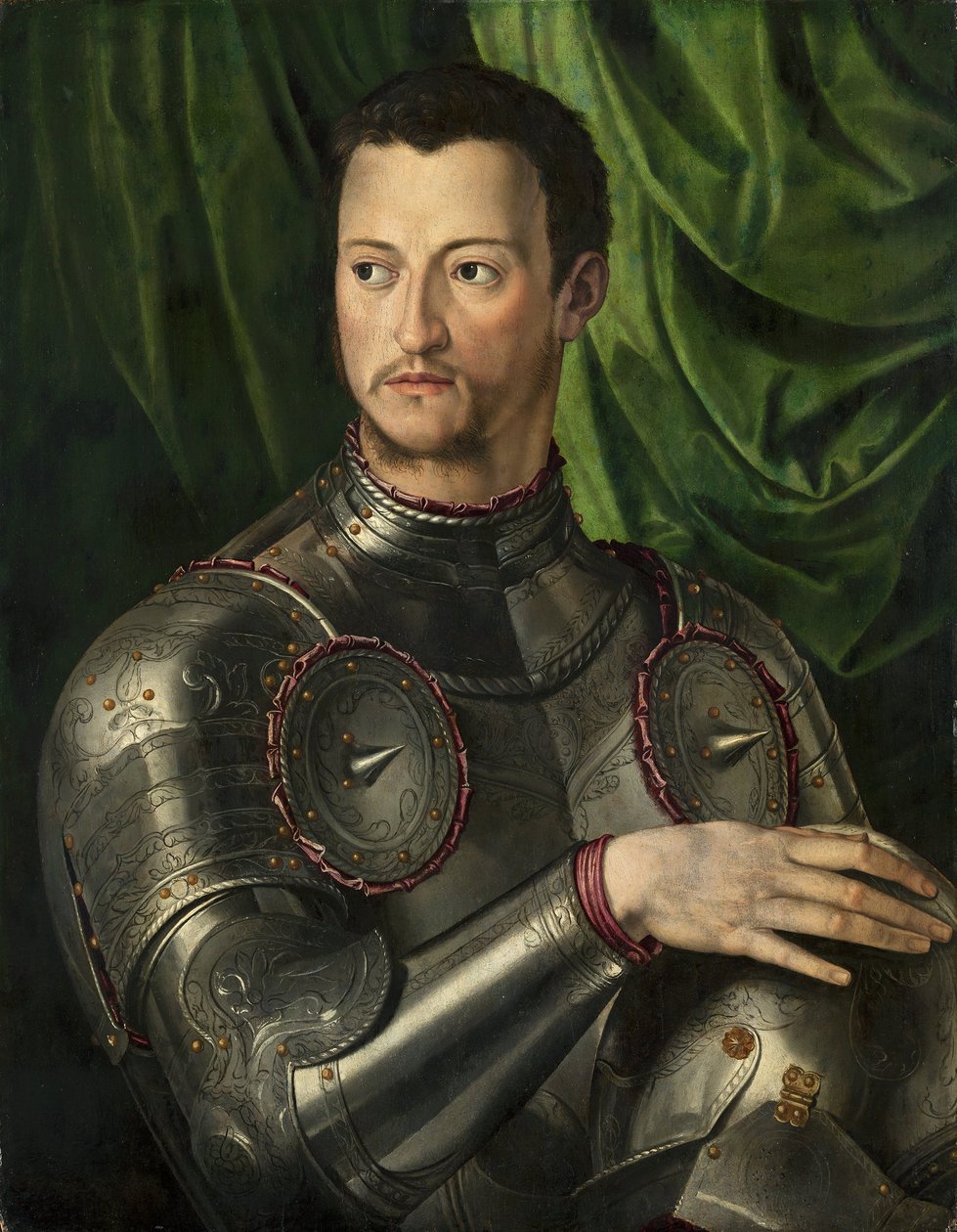 Kosma I Medyceusz w zbroi autorstwa Bronzino