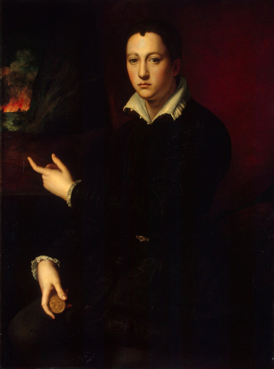 Portret Kosmy I Medyceusza autorstwa Bronzino