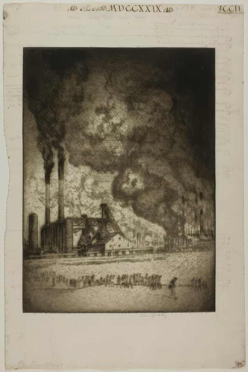 Chicago – godzina piąta – 92. ulica autorstwa Bror Julius Olsson Nordfeldt