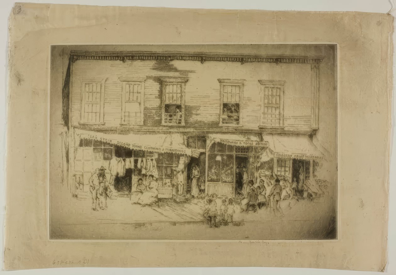 Chicago – nr 638 South Clark St. autorstwa Bror Julius Olsson Nordfeldt