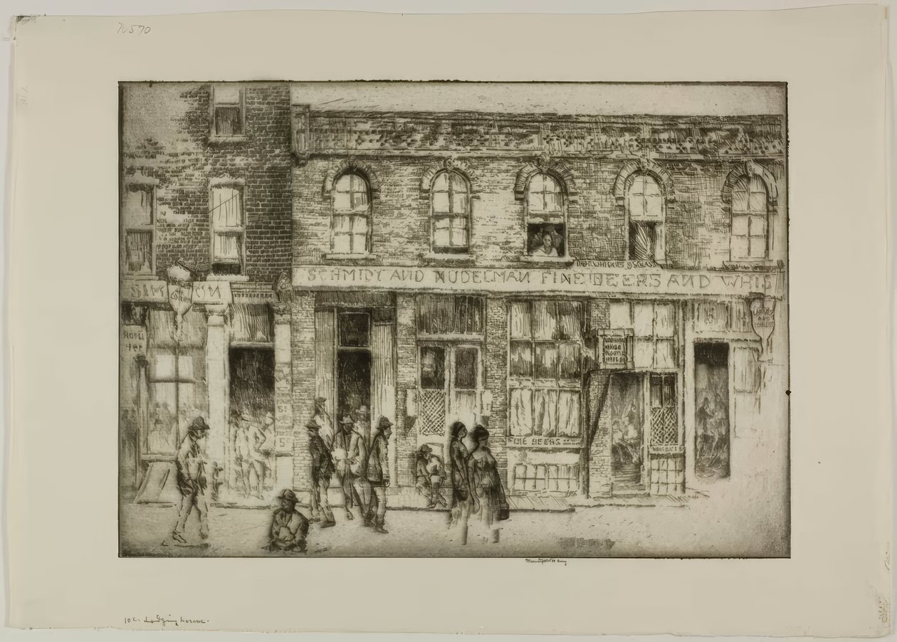 Chicago – Dom noclegowy za dziesięć centów autorstwa Bror Julius Olsson Nordfeldt