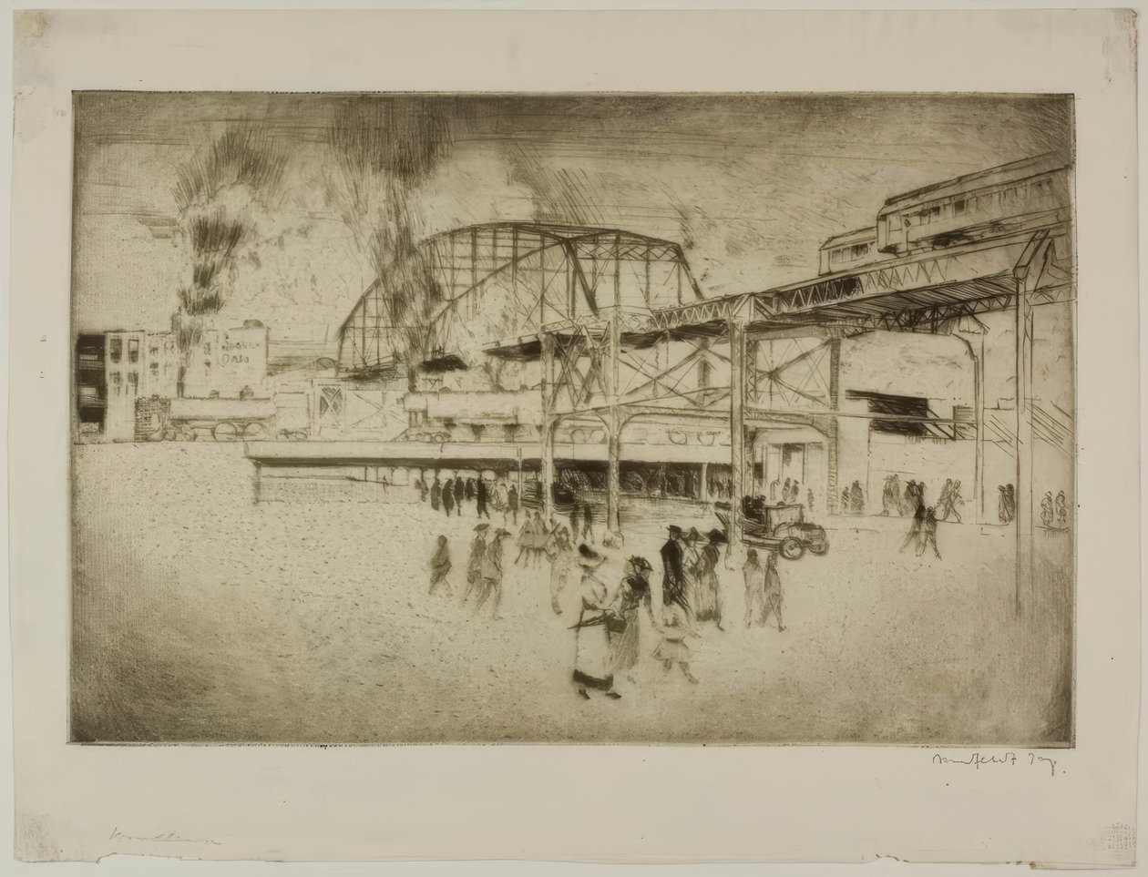 Chicago – Woodlawn, 63. ulica i Jackson Park autorstwa Bror Julius Olsson Nordfeldt