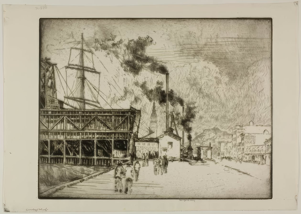 Nabrzeże Crowleya autorstwa Bror Julius Olsson Nordfeldt