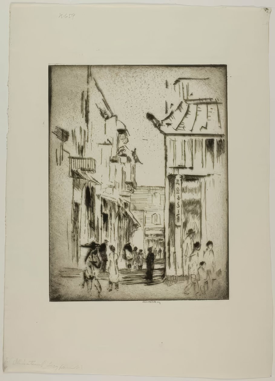 San Francisco – Chinatown autorstwa Bror Julius Olsson Nordfeldt