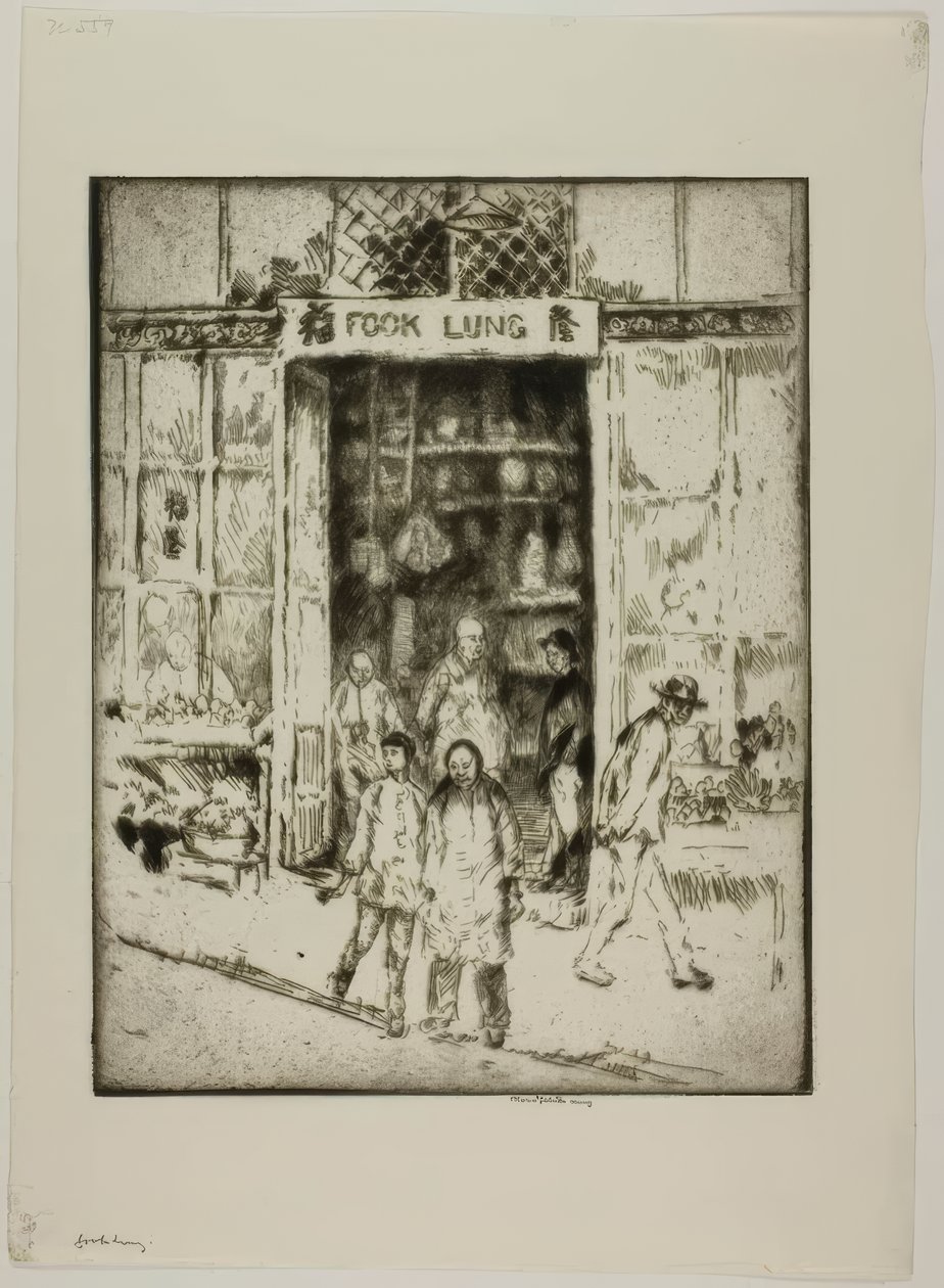 San Francisco – Fook Lung autorstwa Bror Julius Olsson Nordfeldt