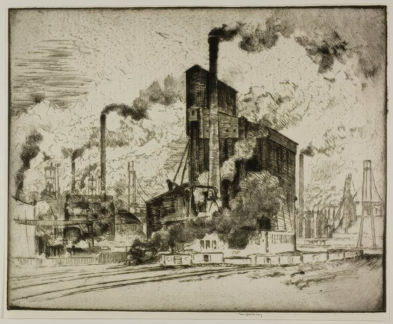 Wielka winda autorstwa Bror Julius Olsson Nordfeldt