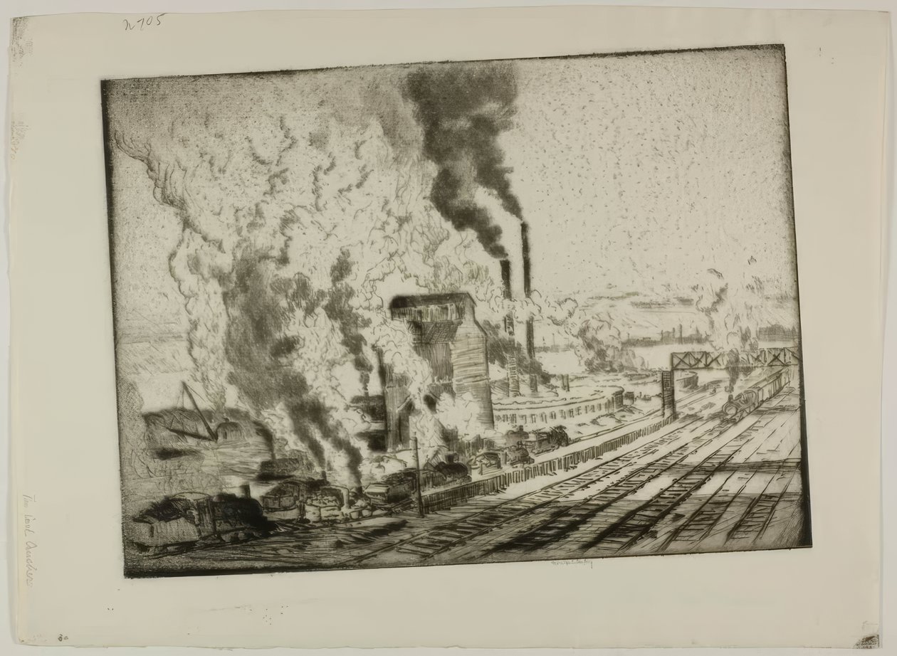 Kruszarka do węgla autorstwa Bror Julius Olsson Nordfeldt