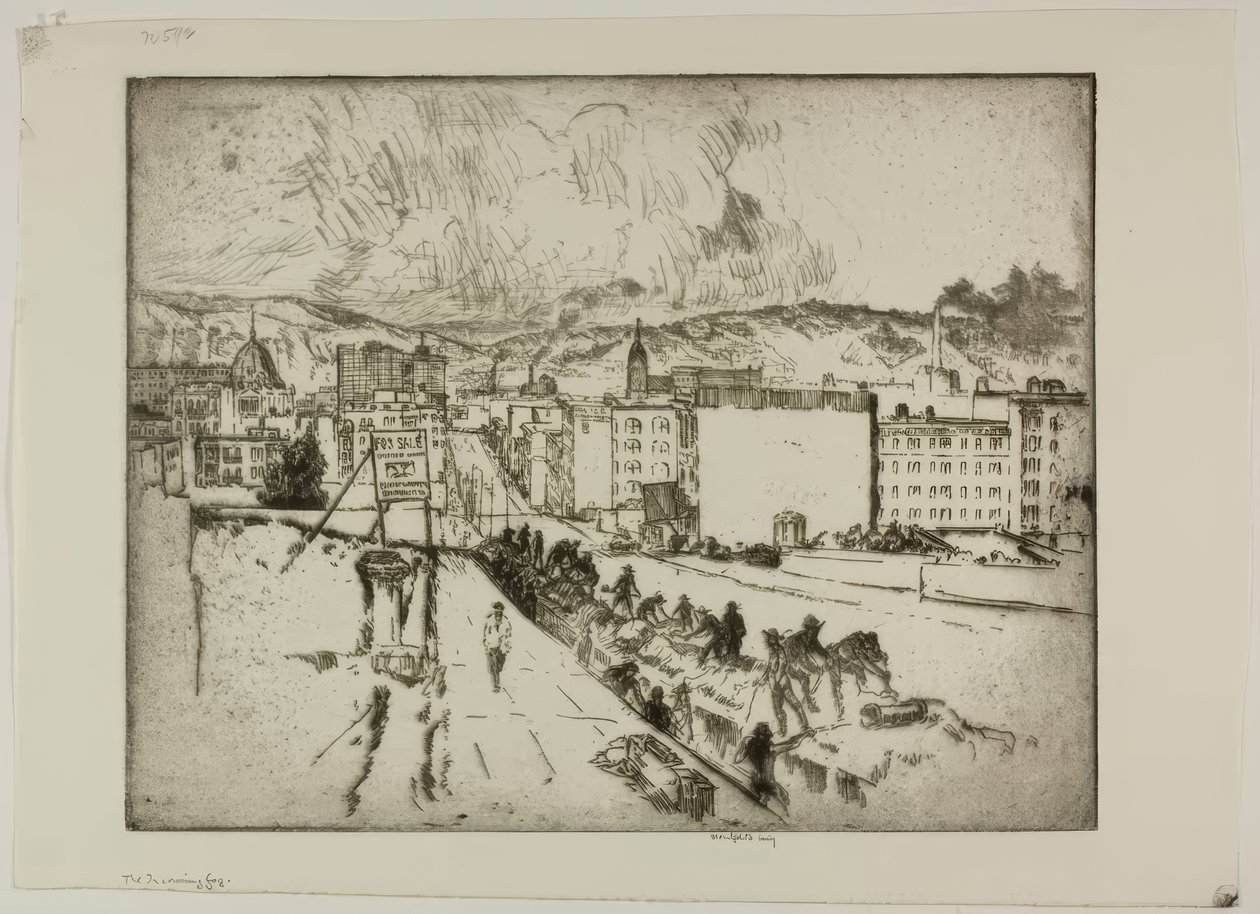 Nadciągająca mgła autorstwa Bror Julius Olsson Nordfeldt