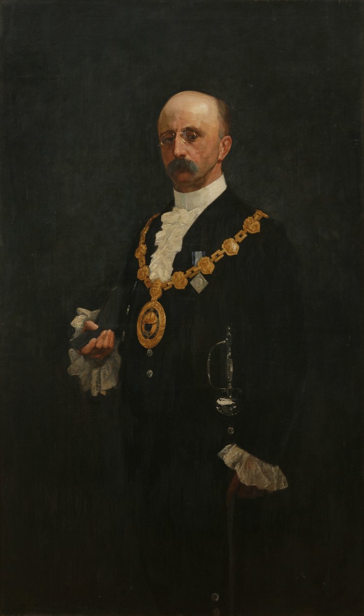 Burmistrz WJ Bazeley, c.1895-97 (olej na płótnie) autorstwa Bror. Kronstrand