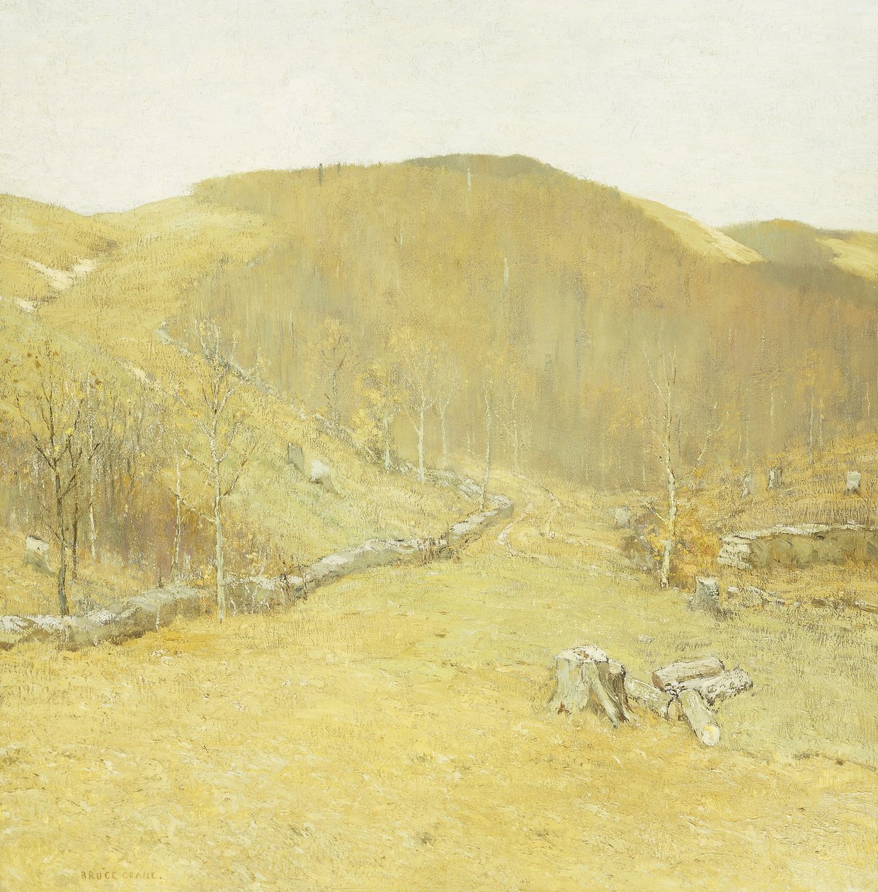 Wzgórza, ok. 1910 (olej na płótnie) autorstwa Bruce Crane