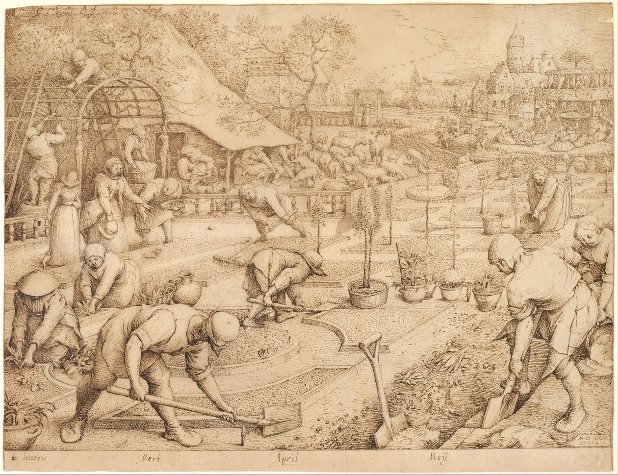 Wiosna, 1565 autorstwa Bruegel