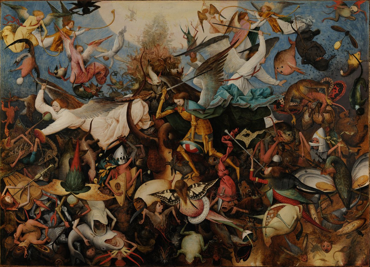 Upadek zbuntowanych aniołów, 1562 autorstwa Bruegel