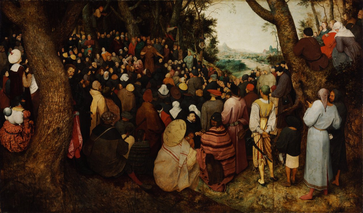 Kazanie św. Jana Chrzciciela autorstwa Bruegel