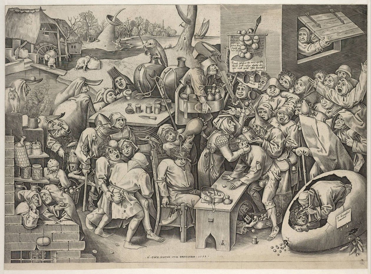 Czarownica z Malleghem autorstwa Bruegel