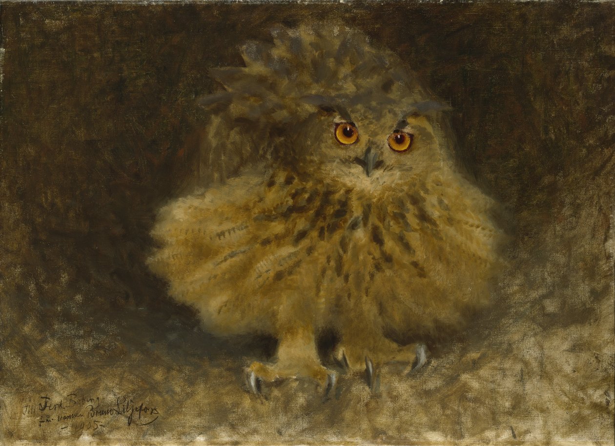 Puchacz, 1905 autorstwa Bruno Andreas Liljefors