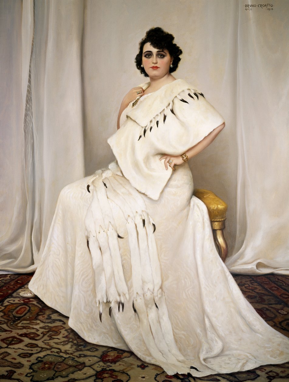 Portret Anny Lolli (1888-1973), kochanki Pietro Mascagniego, obraz Bruno Croatto (1875-1948) autorstwa Bruno Croatto