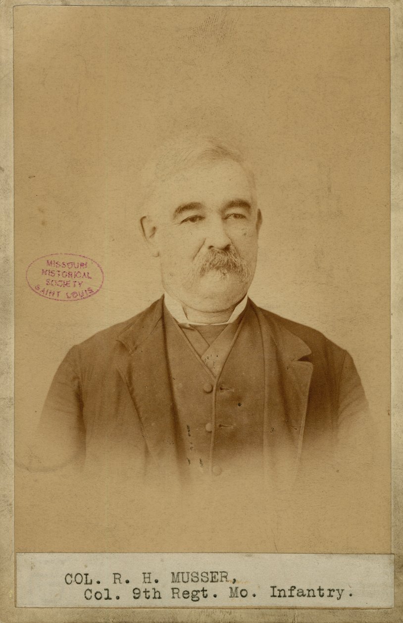 Richard H. Musser, pułkownik, 9. piechota stanu Missouri (Konfederacja) autorstwa Brunswick J. Sharer